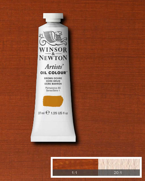 37ml Tube of Artist' Oil colour Brown ochre