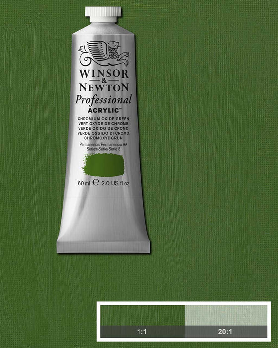 Chromium oxide green 37ml tube of Professional Acrylic Winsor and Newton