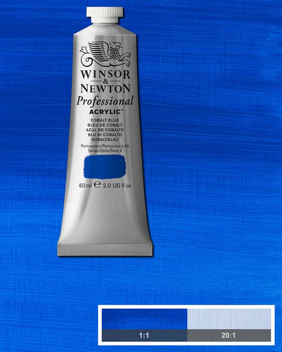 Cobalt blue 37ml tube of Professional Acrylic Winsor and Newton