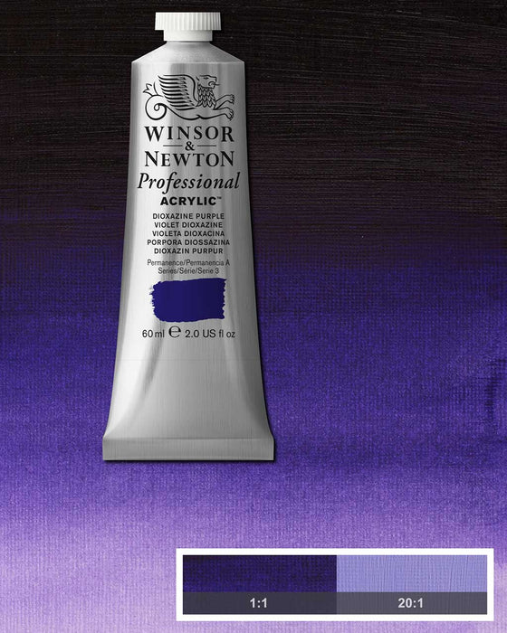 Dioxazine purple 37ml tube of Professional Acrylic Winsor and Newton