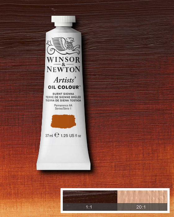 37ml Tube of Artist' Oil colour Burnt sienna