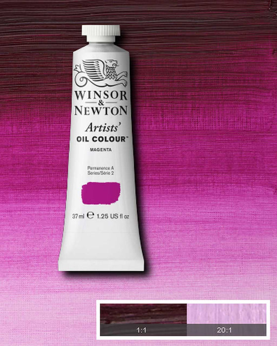 37ml Tube of Artist' Oil colour Magenta