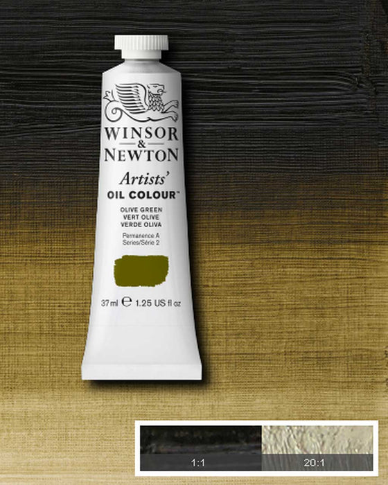 37ml Tube of Artist' Oil colour Olive green