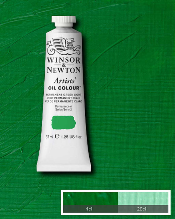 37ml Tube of Artist' Oil colour Permanent green light