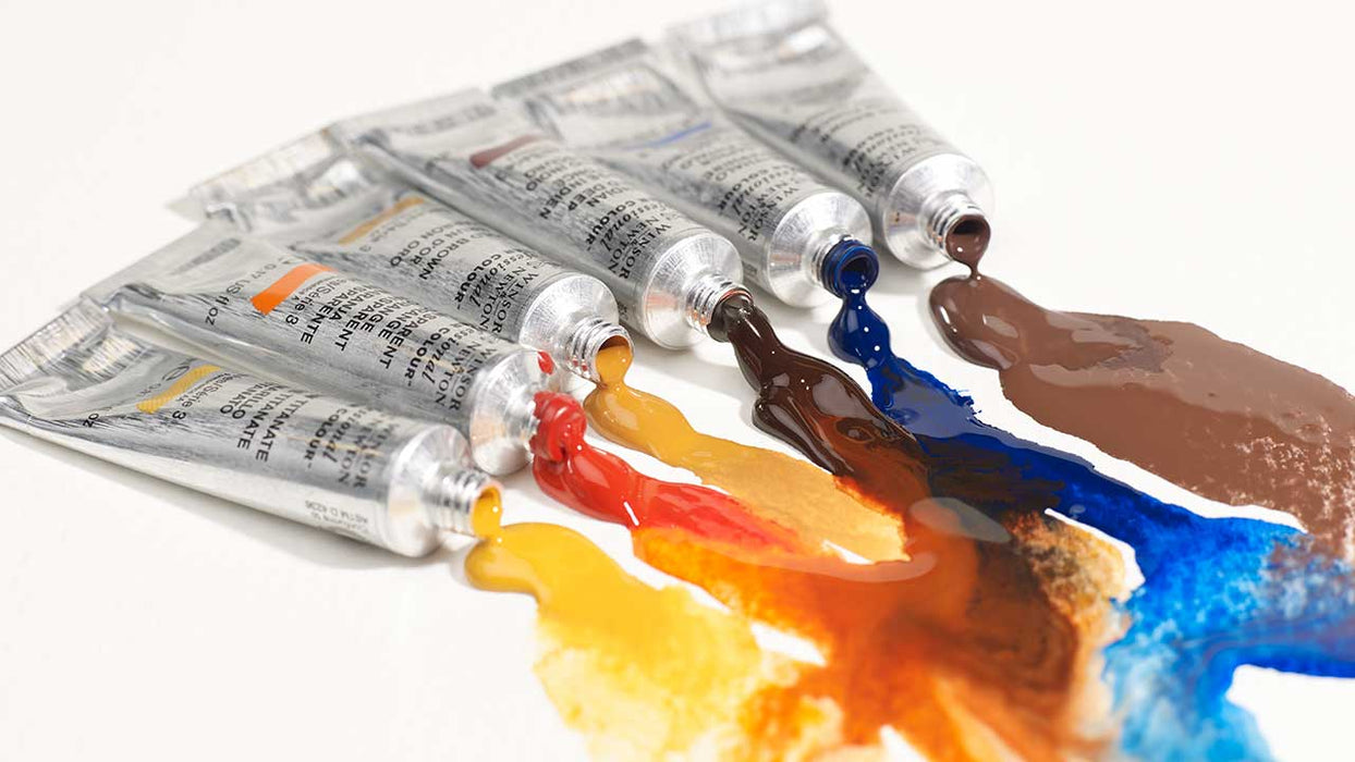 6 Tubes of Winsor and Newton professional watercolour paints