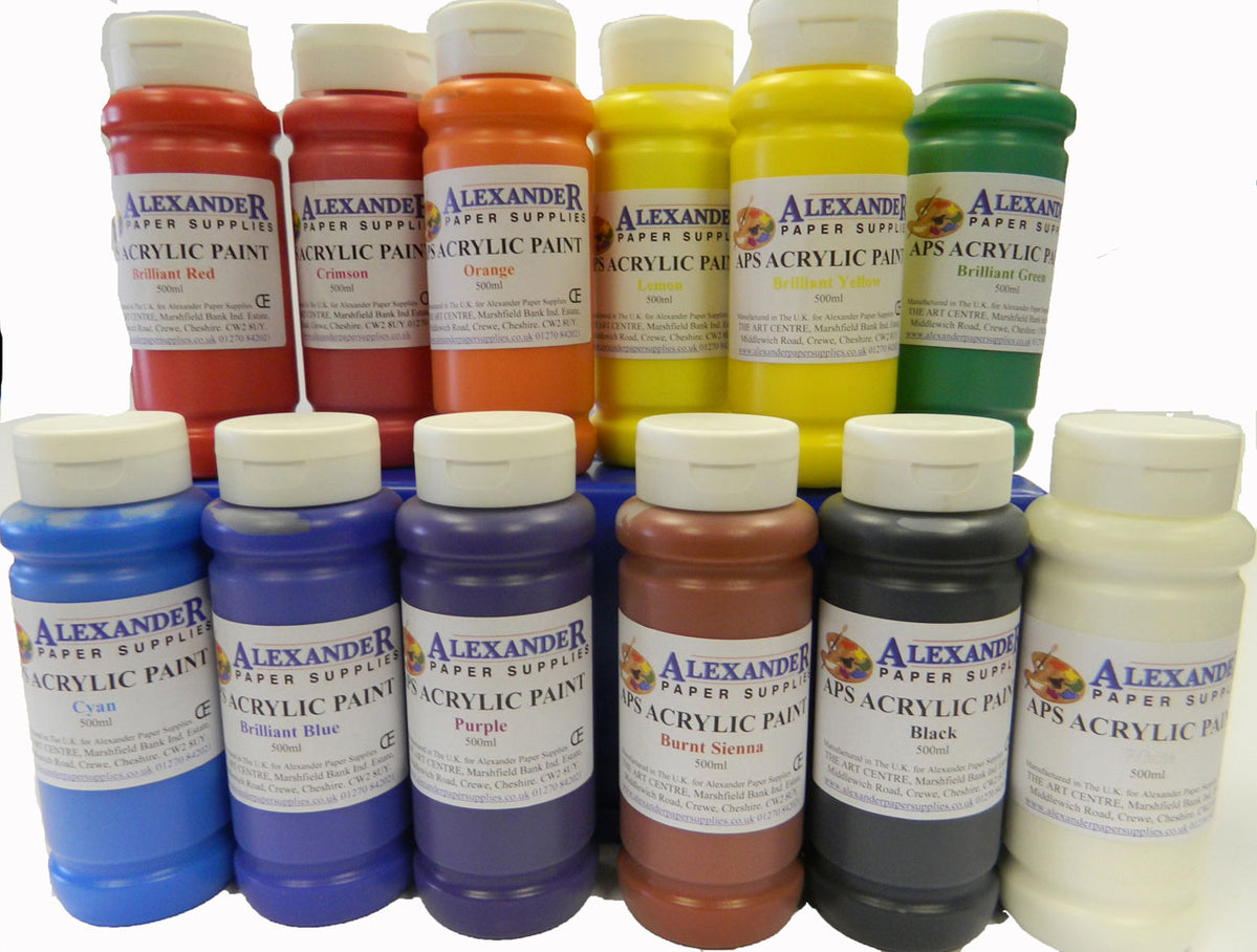 Calypso Blue Acrylic Paint, Stencil Supplies
