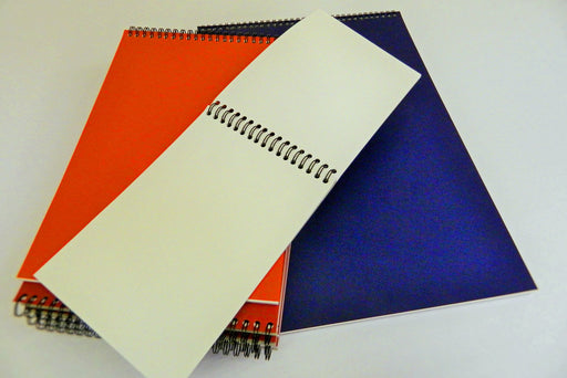 Selection of spiral sketch books.